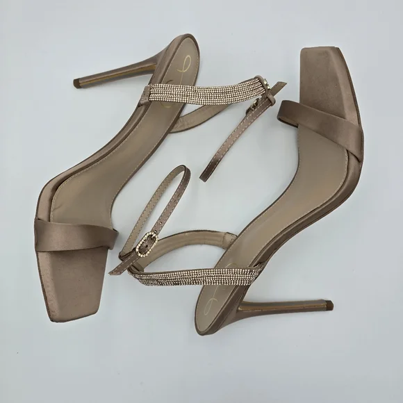 NWOT Sam Edelman Ophelia Heeled Ankle Strap Sandals, Soft Praline, Women's 10.5 - Picture 16 of 16